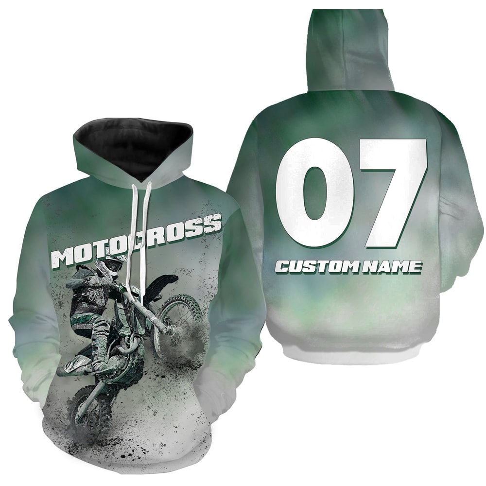 Motorcycle Off-road Dirt Racing Hoodie 3D, Personalized All Over Print Hoodie 3D