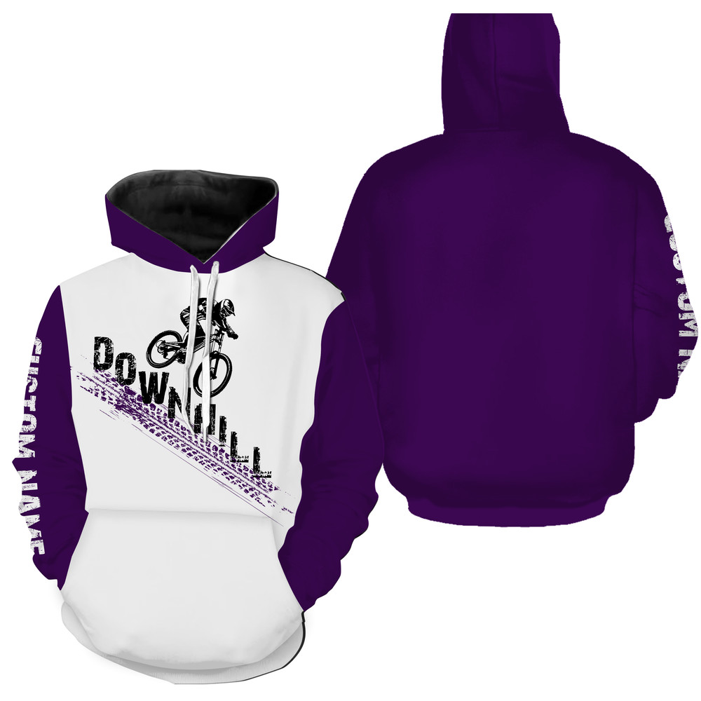 Downhill Mountain Bike Racing Hoodie 3D, Personalized All Over Print Hoodie 3D