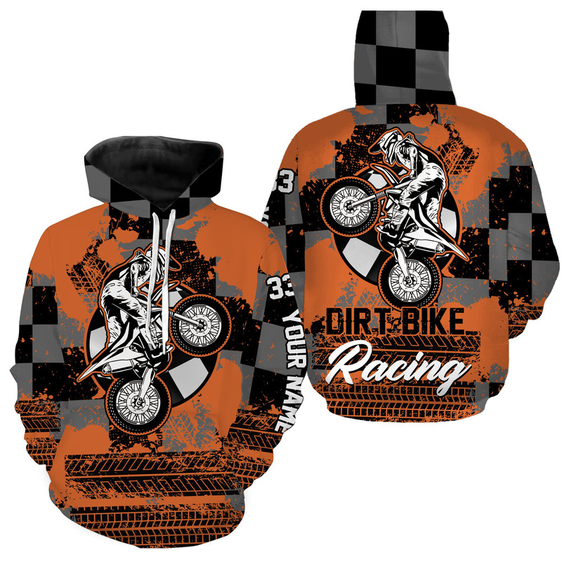 Dirt Bike Racing Hoodie 3D, Personalized All Over Print Hoodie 3D Y24