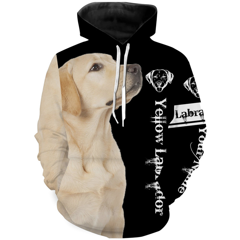 Yellow Lab 3D All Over Printed Hoodie 3D, Personalized All Over Print Hoodie 3D Y35