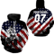 ATV Motocross Hoodie Patriotic American Flag Quad Bike Hoodie 3D, Personalized All Over Print Hoodie 3D Y36