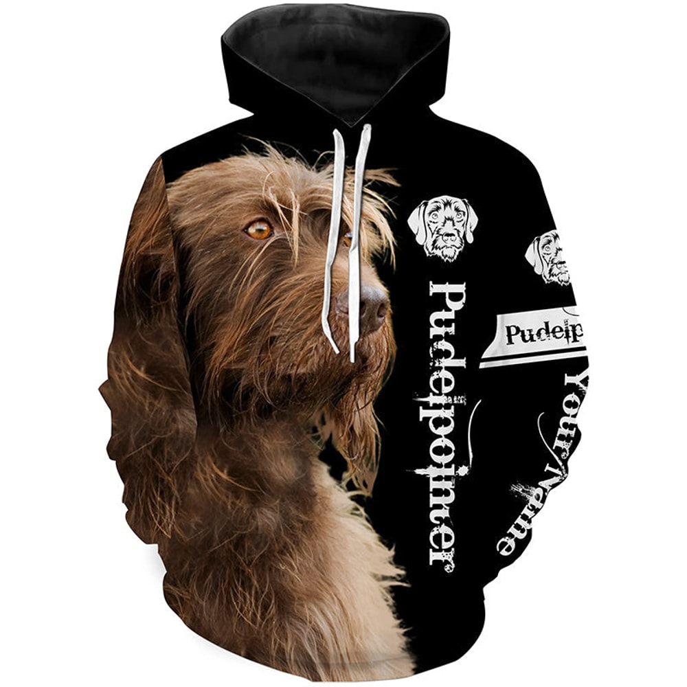Pudelpointer Hoodie 3D, Personalized All Over Print Hoodie 3D Y63
