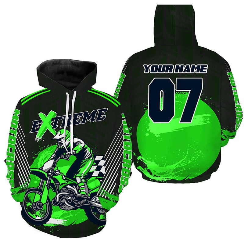 Dirt Bike Off-Road Motorcycle Hoodie 3D, Personalized All Over Print Hoodie 3D Y88