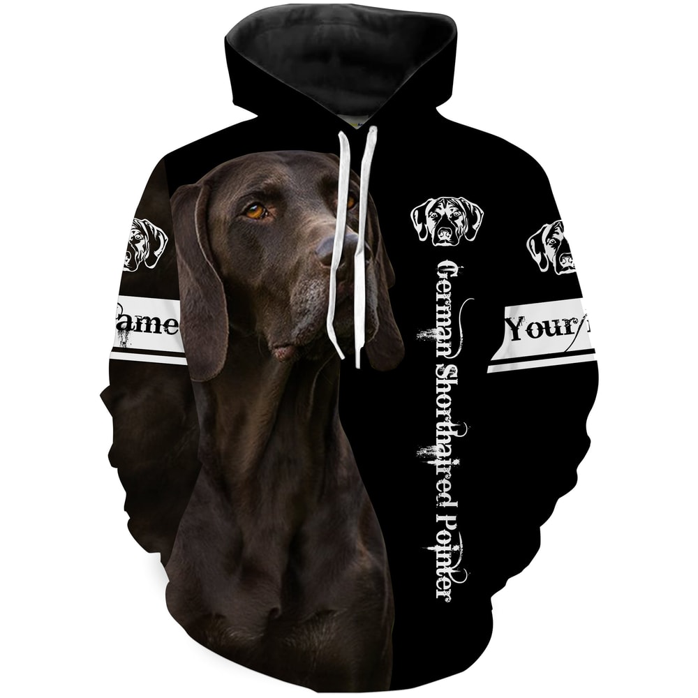 German Shorthaired Pointer Hoodie 3D, Personalized All Over Print Hoodie 3D Y90