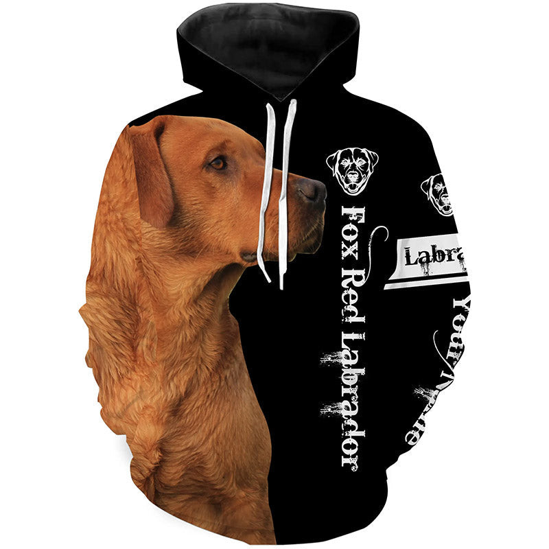 Fox Red Lab Labrador Retriever Dog Gifts For Labs Lovers Hoodie 3D, Personalized All Over Print Hoodie 3D Y91