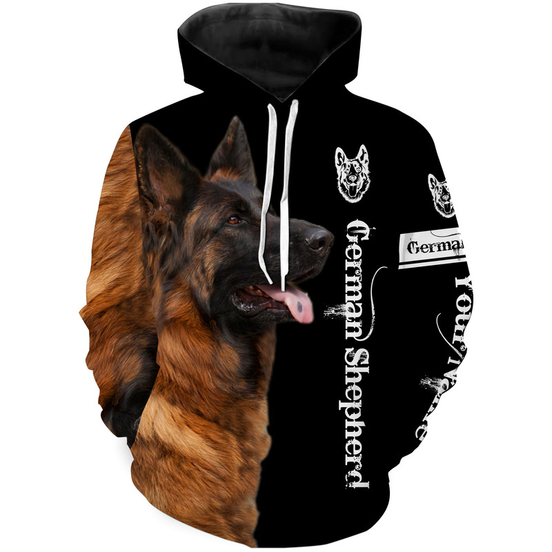German Shepherd Dog Gifts For Dog Lovers Hoodie 3D, Personalized All Over Print Hoodie 3D Y92