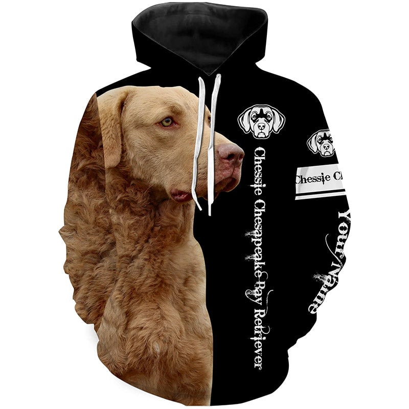 Chesapeake Bay Retriever Hoodie 3D, Personalized All Over Print Hoodie 3D Y99