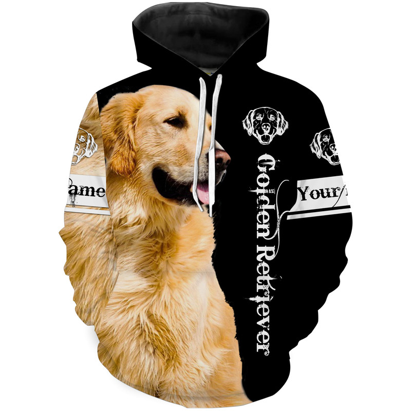 Golden Retriever Dog Gifts For Golden Lovers Hoodie 3D, Personalized All Over Print Hoodie 3D Y100