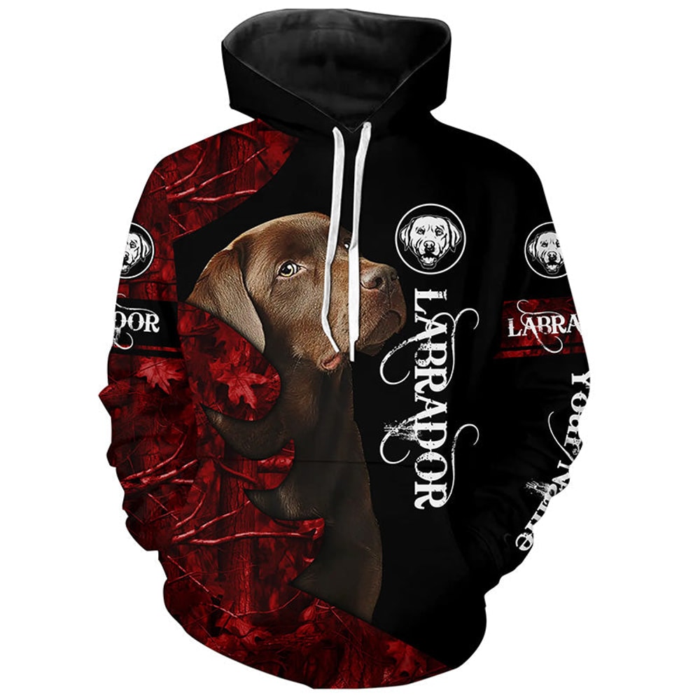 Chocolate Labs Labrador Retriever Dog Hoodie 3D, Personalized All Over Print Hoodie 3D Y107