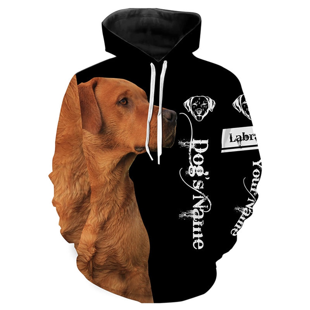 Labrador Retriever Dog Gifts For Labs Lovers Hoodie 3D, Personalized All Over Print Hoodie 3D Y119