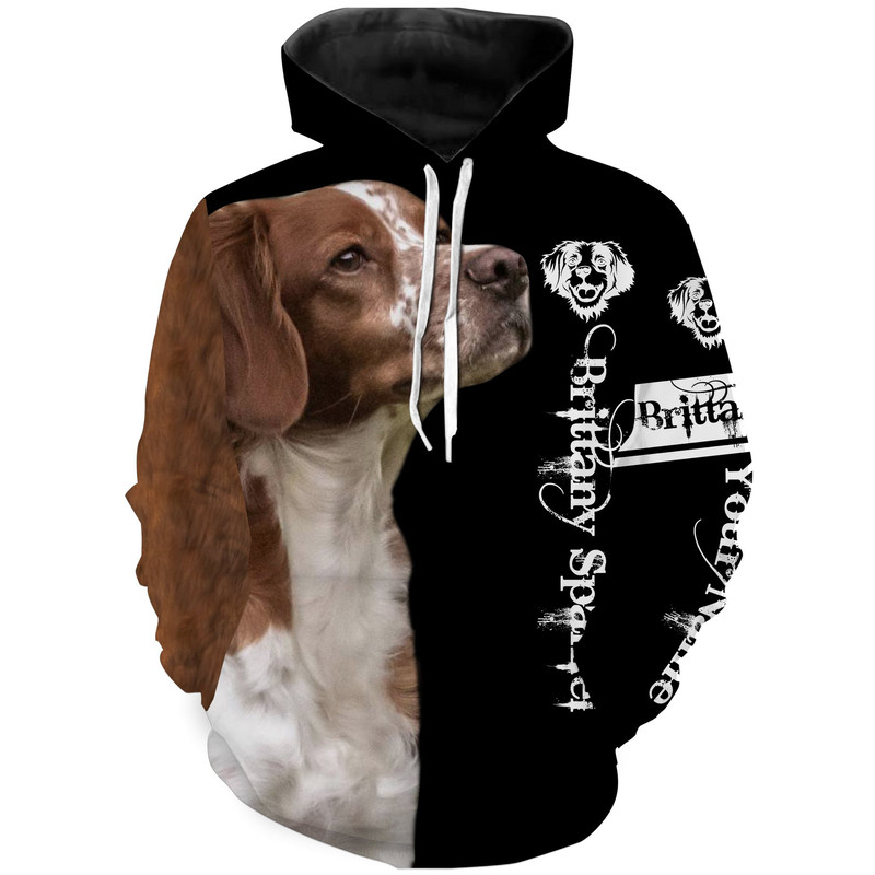 Brittany Spaniel Dog Gifts For Dog Lovers Hoodie 3D, Personalized All Over Print Hoodie 3D Y135