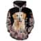 Golden Retriever Floral Hoodie 3D, Personalized All Over Print Hoodie 3D Y195