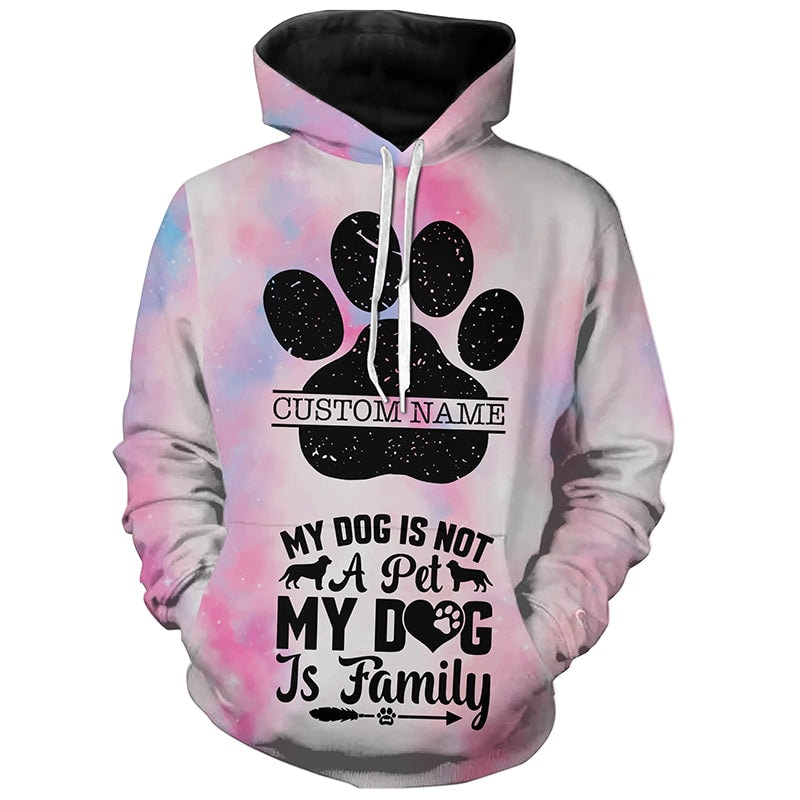 Dog Mom Tie Dye Full Printing Hoodie 3D, Personalized All Over Print Hoodie 3D Y198