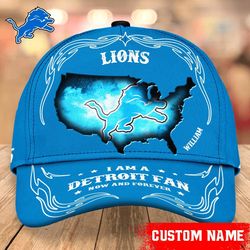 I Am A Detroit Lions fan Caps, NFL Detroit Lions Caps for Fan