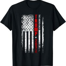 donald trump 2024 take america back american flag patriotic t-shirt