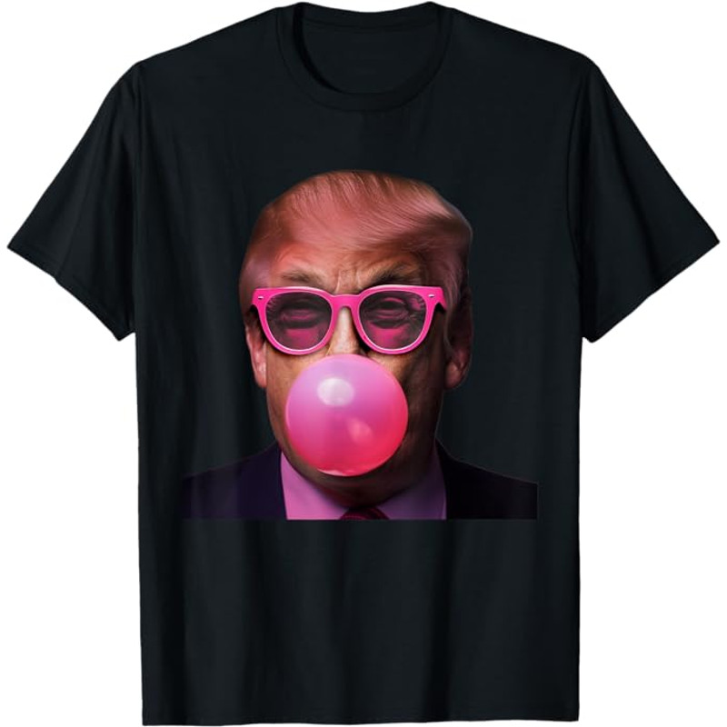 Trump Bubble Gum Donald Trump 2024 Vote President Funny Cute T-Shirt, Trump Shirt