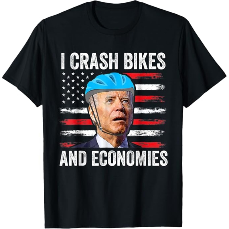 Biden Bicycle I Crash Bikes And Economies T-Shirt