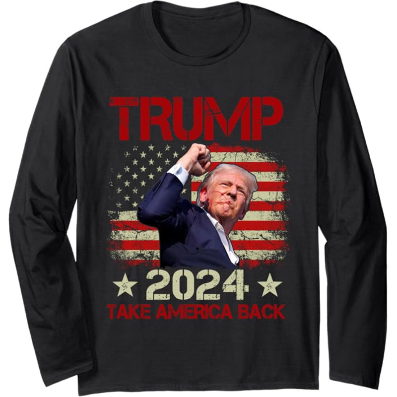 Trump Fist Pump Shot At Trump 2024 T-Shirt