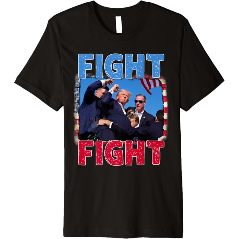 Trump Missed Me Pennsylvania Rally Patriot USA 2024 Shot Premium T-Shirt