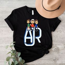 ajr band shirt, the click album shirt, ajr members chibi shirt, gift for pop music lovers, unisex concert..