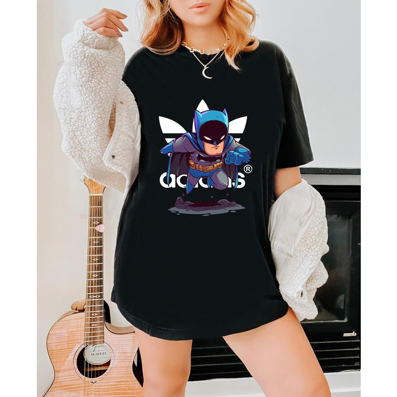 Adidas Chibi Batman Fan Gift TShirt04gblack04gblackjpg
