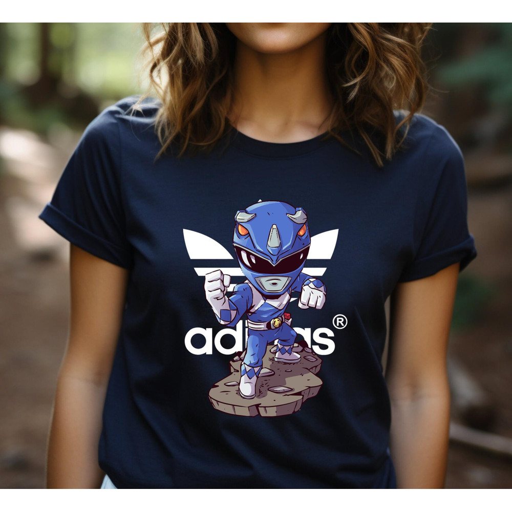 Adidas Chibi Blue Ranger Fan Gift TShirt05gnavy05gnavyjpg