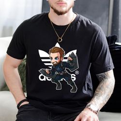 adidas chibi captain america new fan gift t-shirt