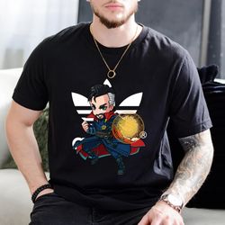 adidas chibi dr strange fan gift t-shirt