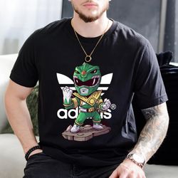 adidas chibi green ranger fan gift t-shirt