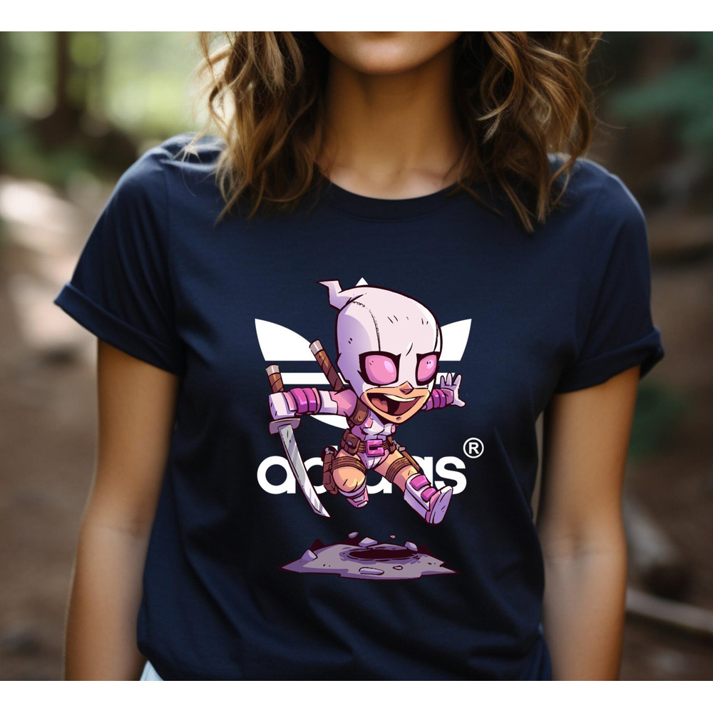 Adidas Chibi Gwenpool Fan Gift TShirt05gnavy05gnavyjpg
