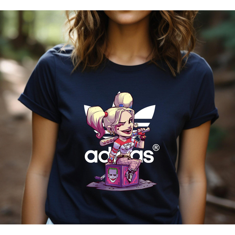 Adidas Chibi Harley Suicide Squad Fan Gift TShirt05gnavy05gnavyjpg