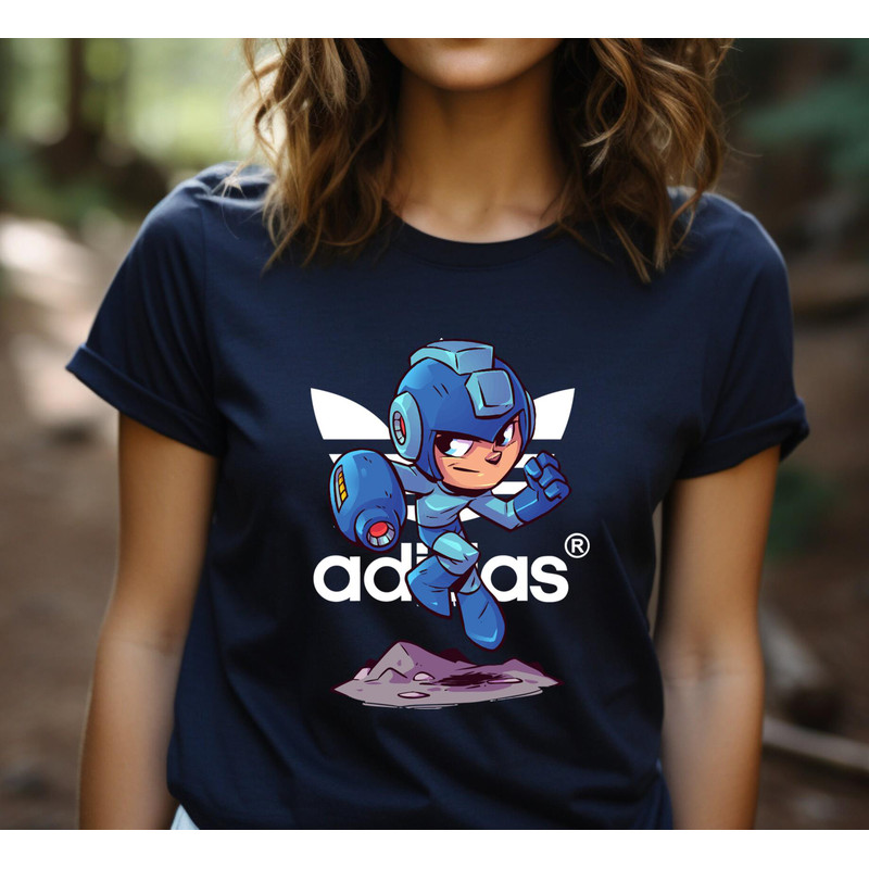Adidas Chibi Mega man Fan Gift TShirt05gnavy05gnavyjpg