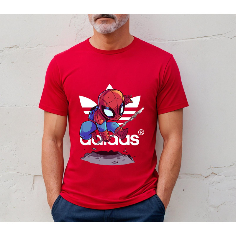 Adidas Chibi Spiderman New Fan Gift TShirt03red03redjpg
