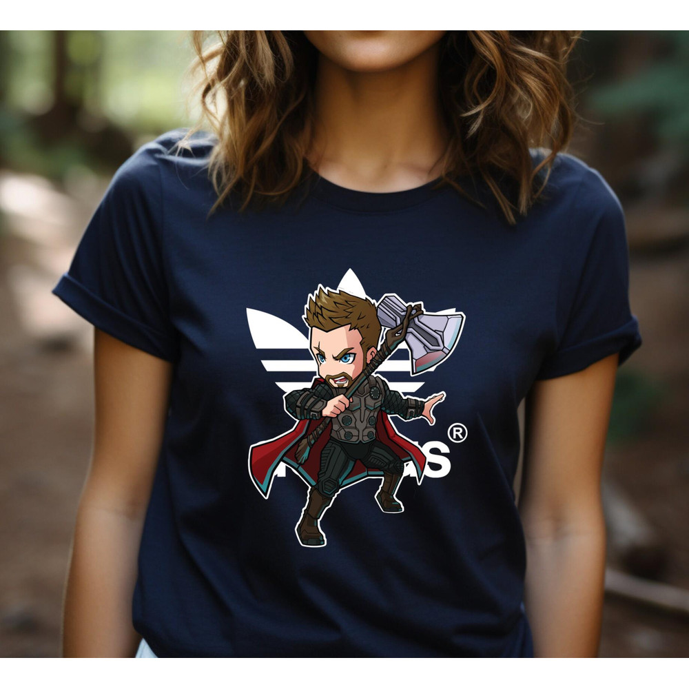 Adidas Chibi THOR Fan Gift TShirt05gnavy05gnavyjpg