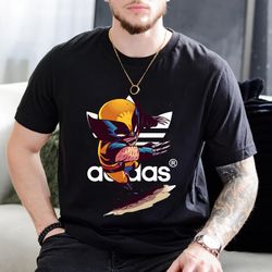 adidas chibi wolverine fan gift t-shirt,hoodie,sweatshirt