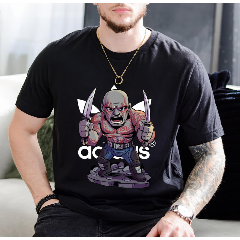 Adidas Drax the Destroyer Chibi Fan Gift TShirt01black01blackjpg