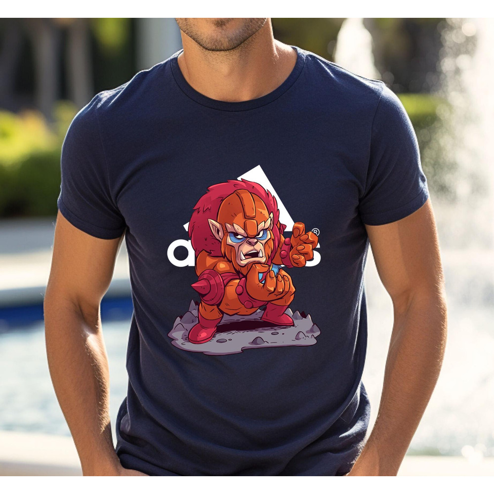 Adidas Fashion BeastMan Chibi Fan Gift TShirt02navy02navyjpg