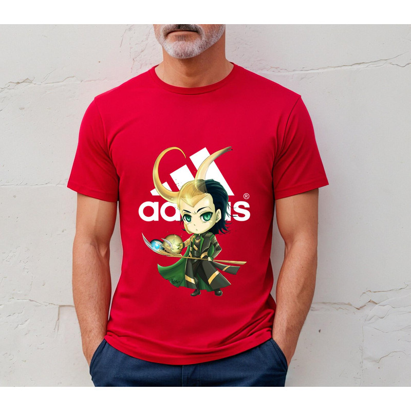 Adidas Fashion Loki Chibi Fan Gift TShirt03red03redjpg