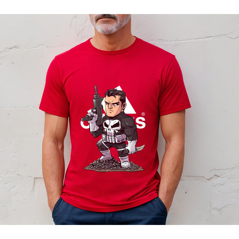 Adidas Fashion Punisher Chibi Fan Gift TShirt03red03redjpg