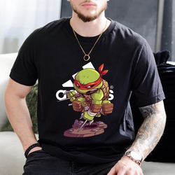 adidas fashion raph ninja turtle chibi fan gift t-shirt
