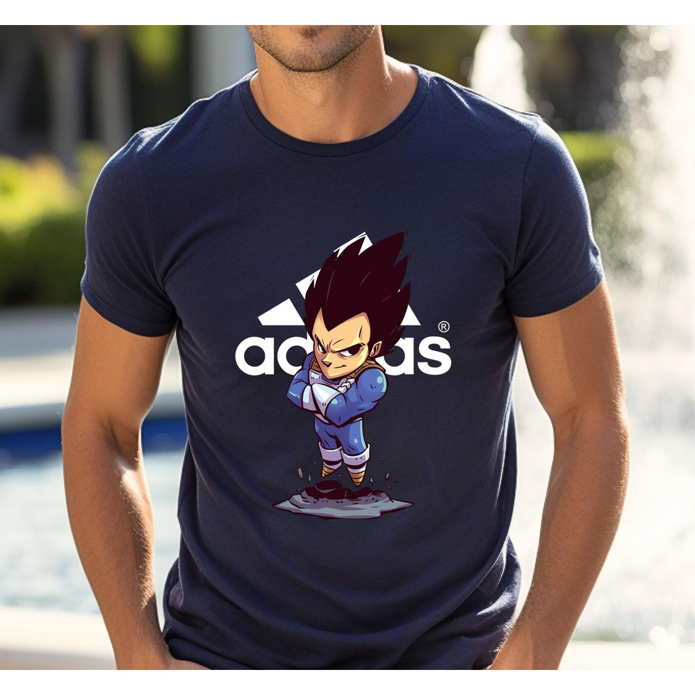 Adidas Fashion Vegeta Chibi Fan Gift TShirt02navy02navyjpg