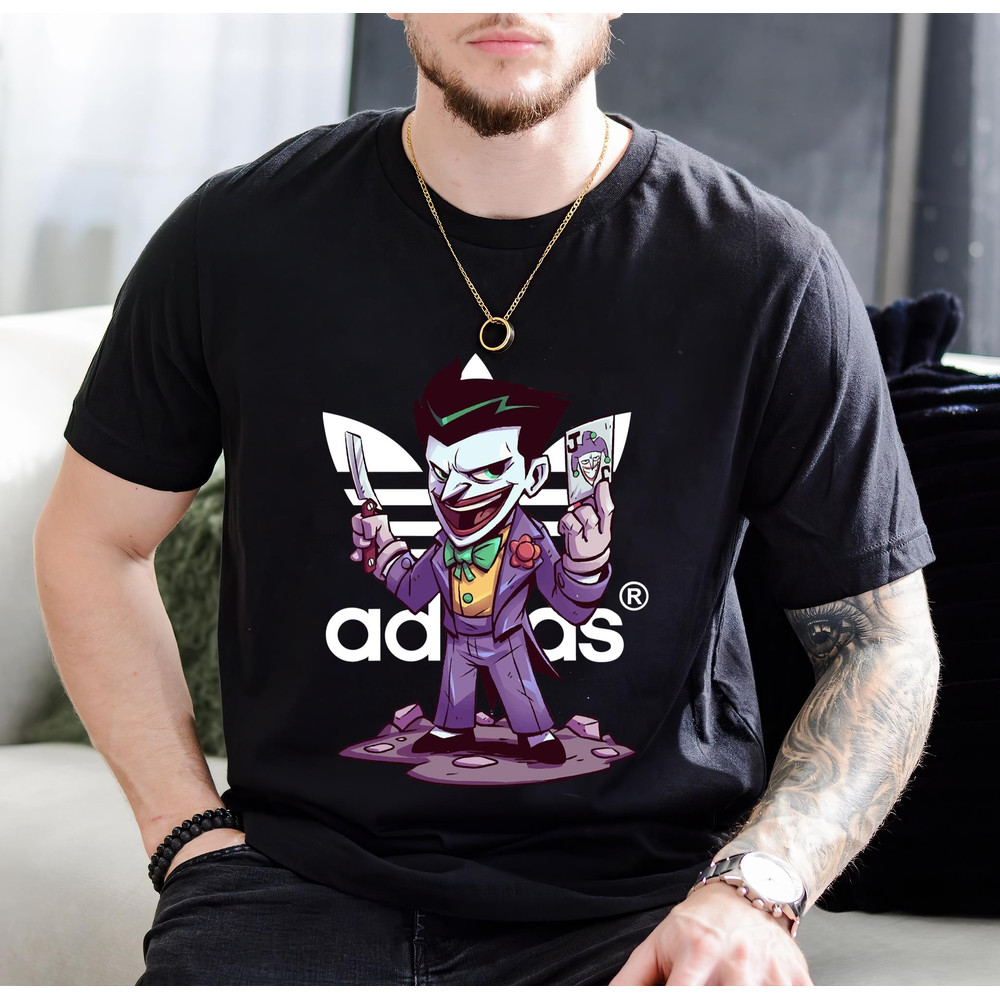 Adidas Joker Chibi Fan Gift TShirt01black01blackjpg