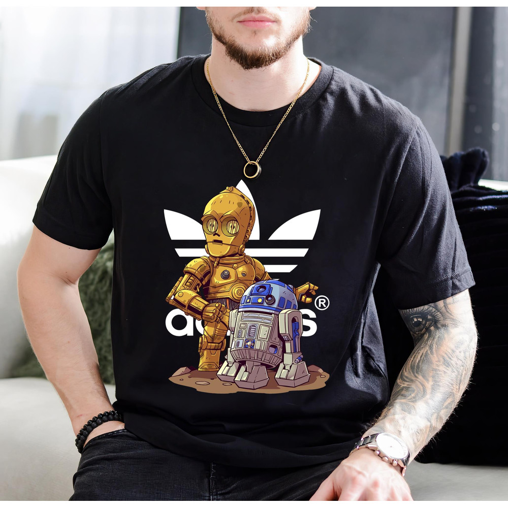 Adidas Starwars Droid Chibi Fan Gift TShirt01black01blackjpg