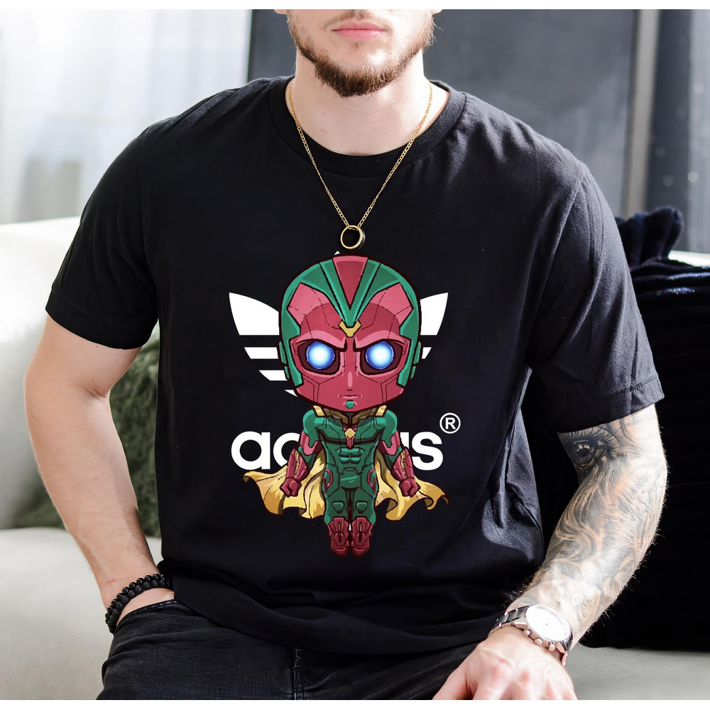 Adidas The Vision Age of Ultron Chibi Fan Gift TShirt01black01blackjpg