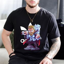 adidas thor chibi infinity war fan gift t-shirt