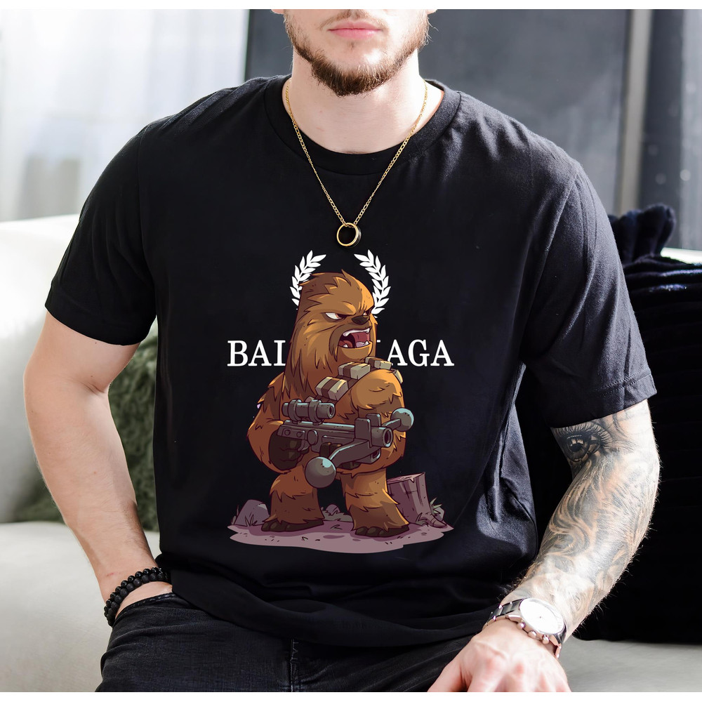Balenciaga BB Chibi Chewie Fan Gift TShirt01black01blackjpg