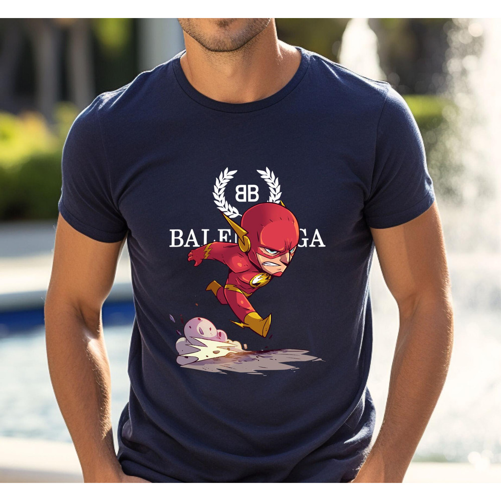 Balenciaga BB Chibi Flash Fan Gift TShirt02navy02navyjpg
