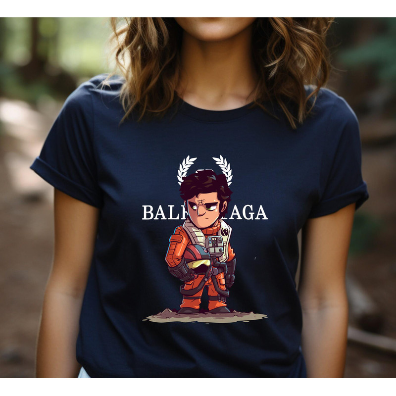 Balenciaga BB Chibi Poe Dameron Fan Gift TShirt05gnavy05gnavyjpg