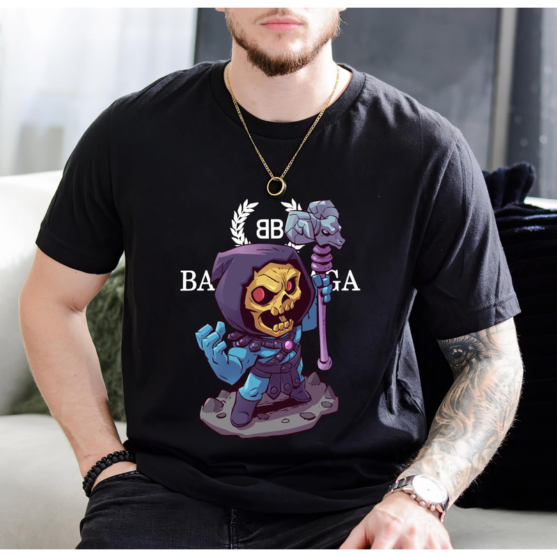 Balenciaga BB Chibi Skeletor Fan Gift TShirt01black01blackjpg