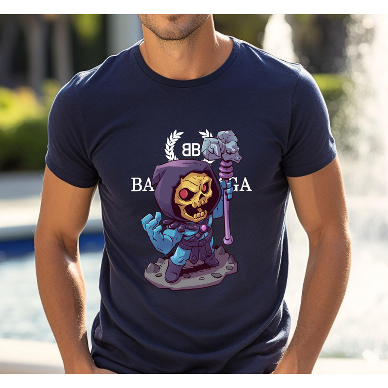 Balenciaga BB Chibi Skeletor Fan Gift TShirt02navy02navyjpg